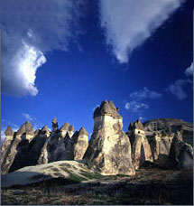 Fairy chimneys in Cappadocia