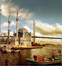 Ortaköy Mosque and the Bosphorus Bridge in Istanbul